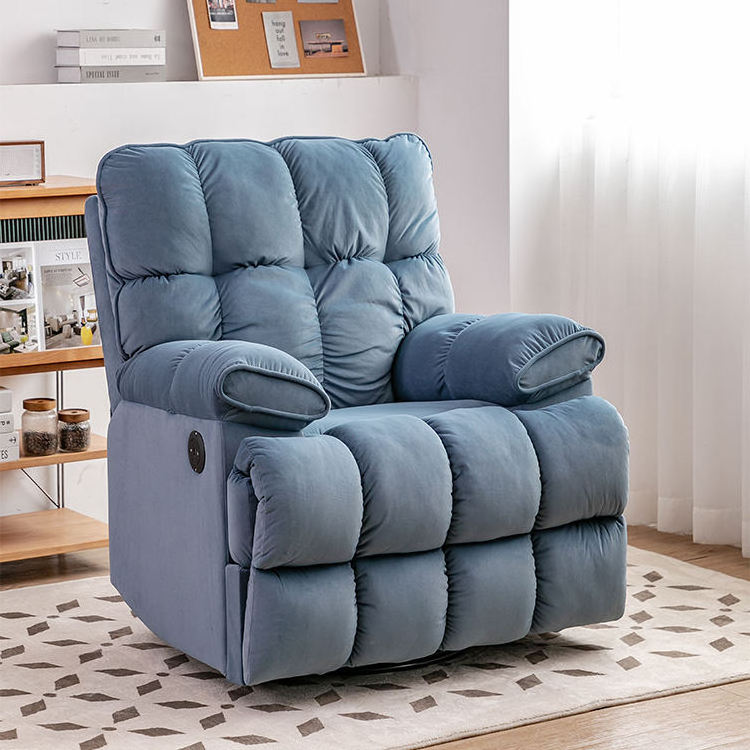 CY Factory Hot Sale Message Heating Single Recliner Chair Swivel Rocker Living Room Sofa  Reclinable