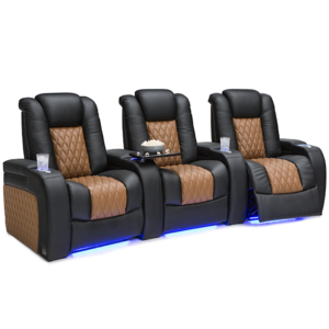 CY  Top grain leather power reclining movie theater sofa vip seating room furniture electric recliner theater chair cinema