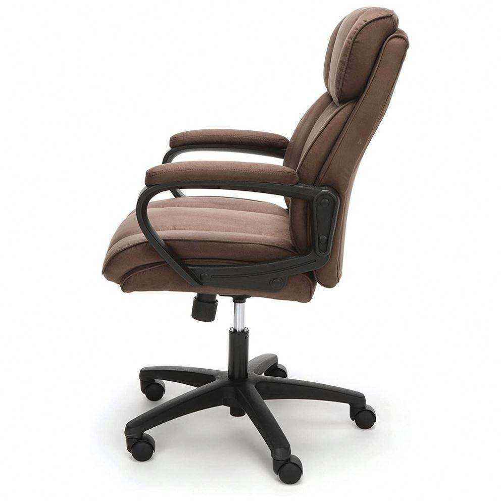 New Modern Design Back Support Fixed Armrest Black Frame Velvet Office Chair