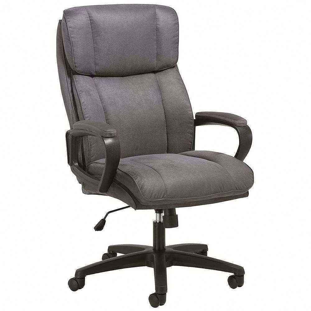 New Modern Design Back Support Fixed Armrest Black Frame Velvet Office Chair