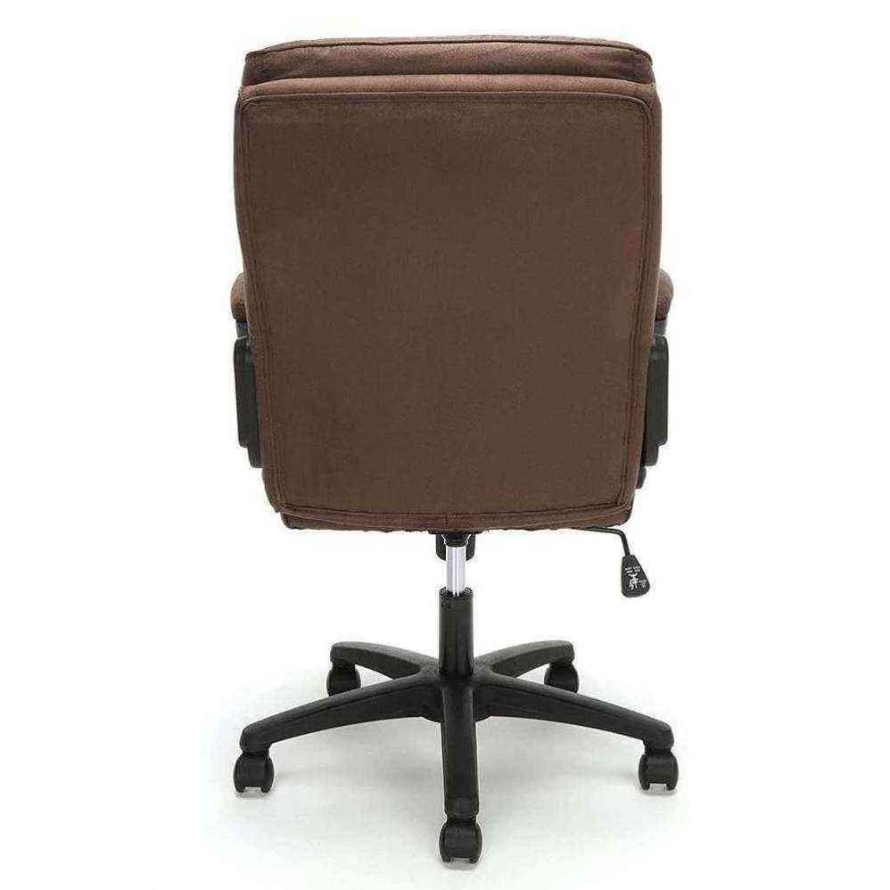 New Modern Design Back Support Fixed Armrest Black Frame Velvet Office Chair