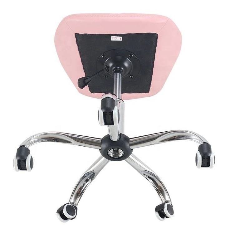 Cheap Gaming Chair Pink Pu Leather Backrest Office Room Chair Rotating Office Chairs With Wheels