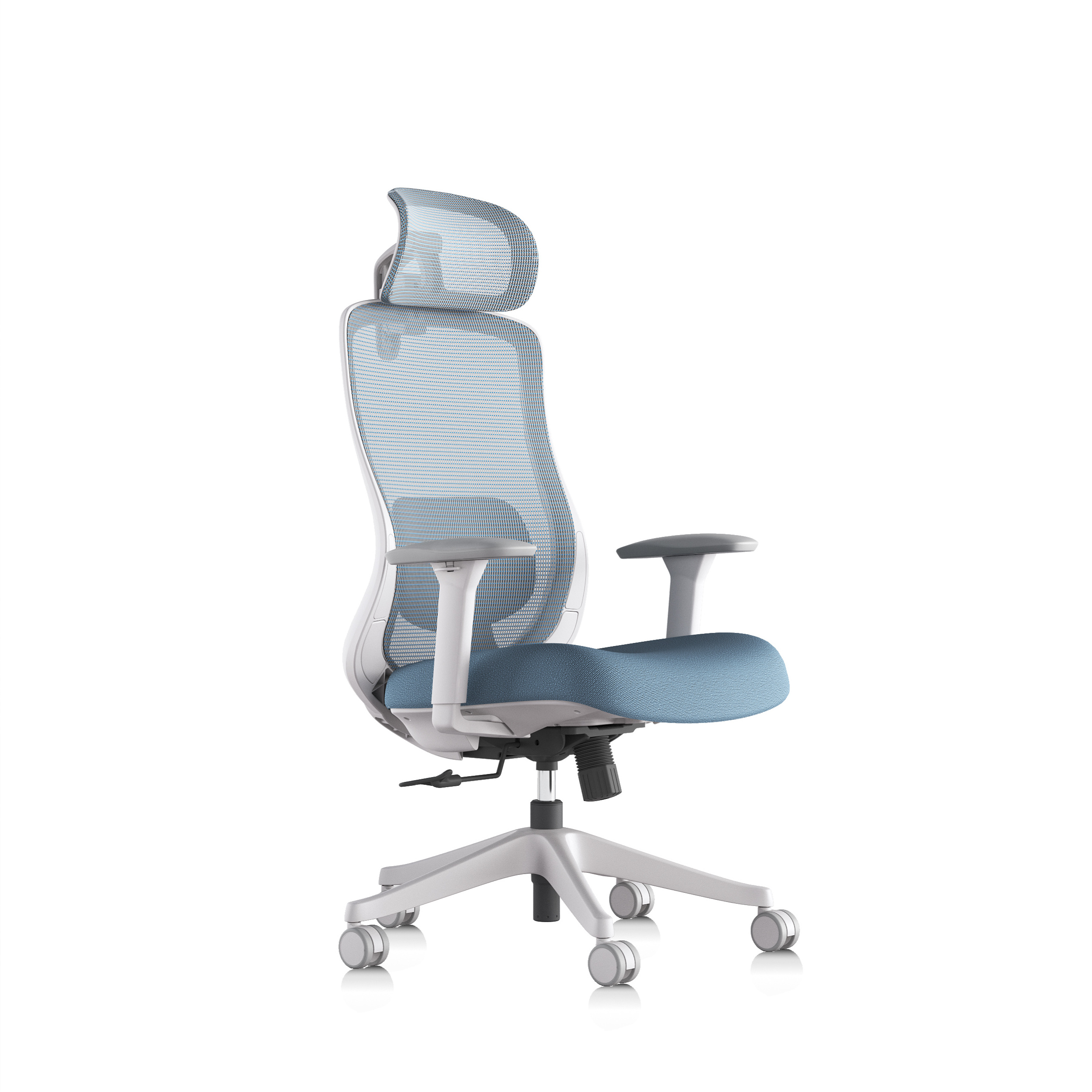 Yige Modern office desk and chair white office chair Big and tall ergonomic office chair with height adjustment