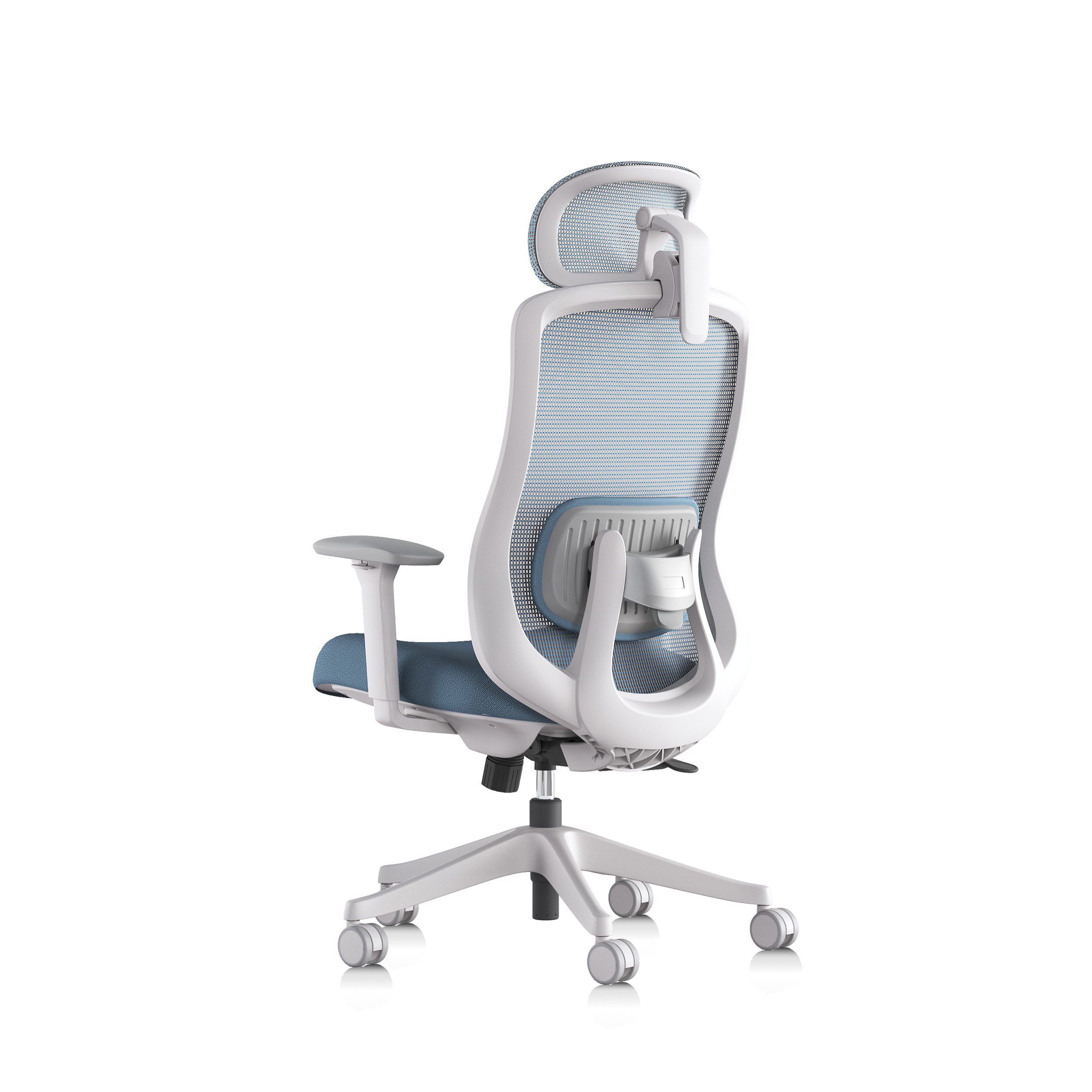 Yige Modern office desk and chair white office chair Big and tall ergonomic office chair with height adjustment