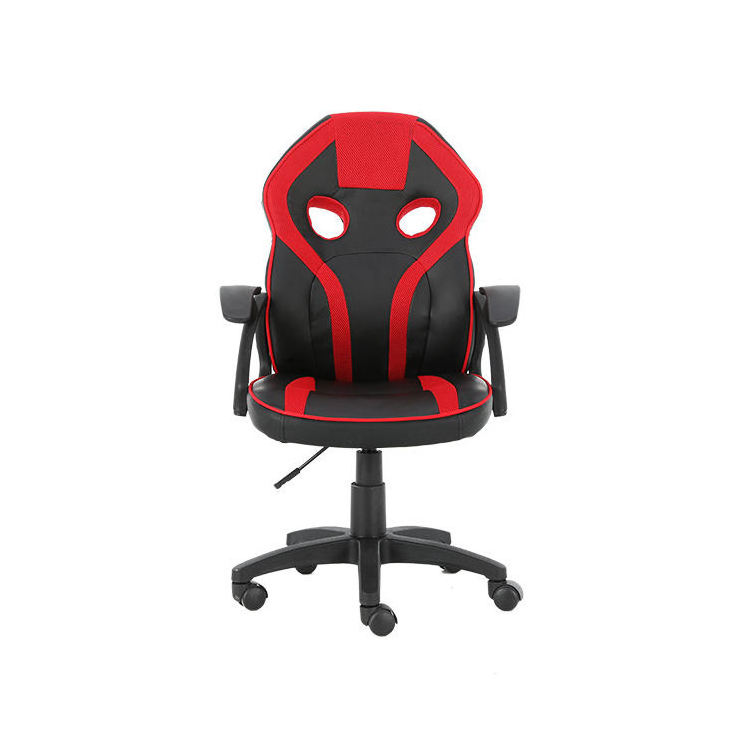 Modern Hot Sale Leg Support Replacement Gaming Chair Black PU Leather and Fabric Swivel Racing Child kids Gaming Chair