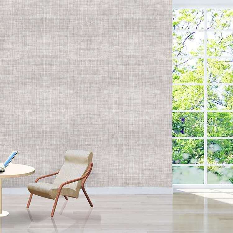 Luxury woven vinyl PVC wall covering washable wallpaper home decoration