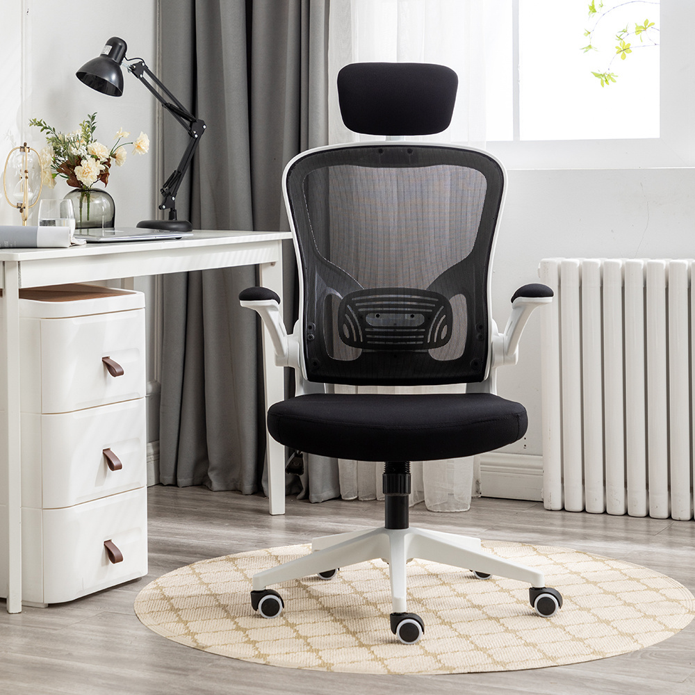 Factory Sales Luxury High Back White Swivel Ergonomics Executive Full Mesh Office Chairs Rolling Gaming Chair For Staff