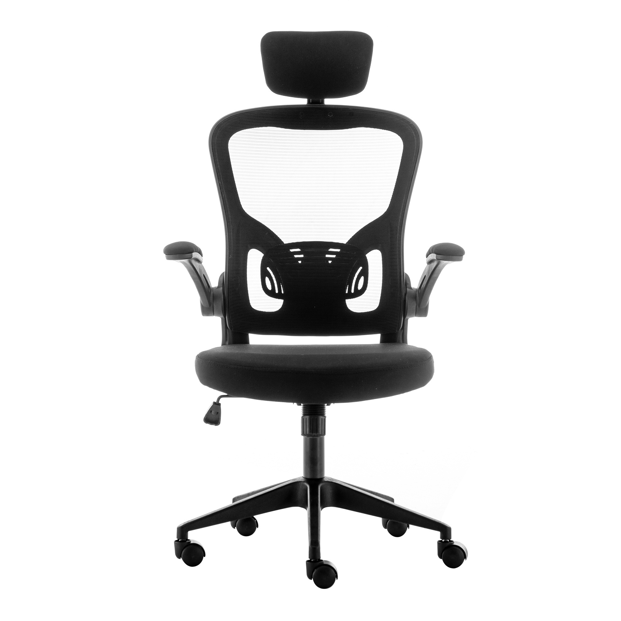 China Ergonomic white frame High back Executive mesh office chair adjustable height gaming chair with headrest and flip armrest