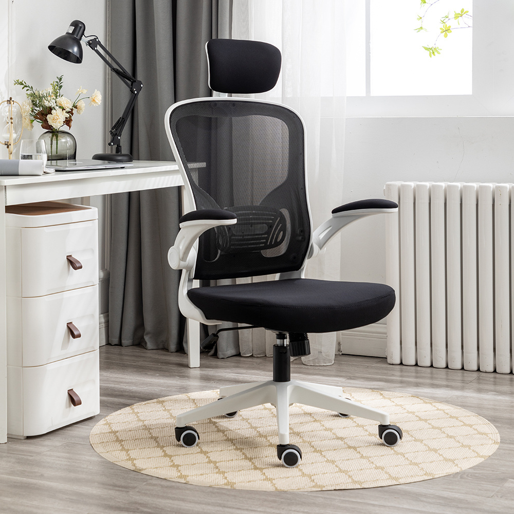 Factory Sales Luxury High Back White Swivel Ergonomics Executive Full Mesh Office Chairs Rolling Gaming Chair For Staff