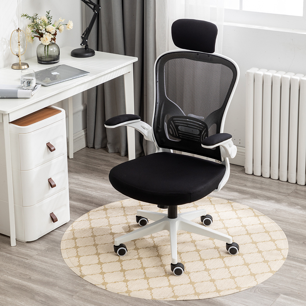 Factory Sales Luxury High Back White Swivel Ergonomics Executive Full Mesh Office Chairs Rolling Gaming Chair For Staff