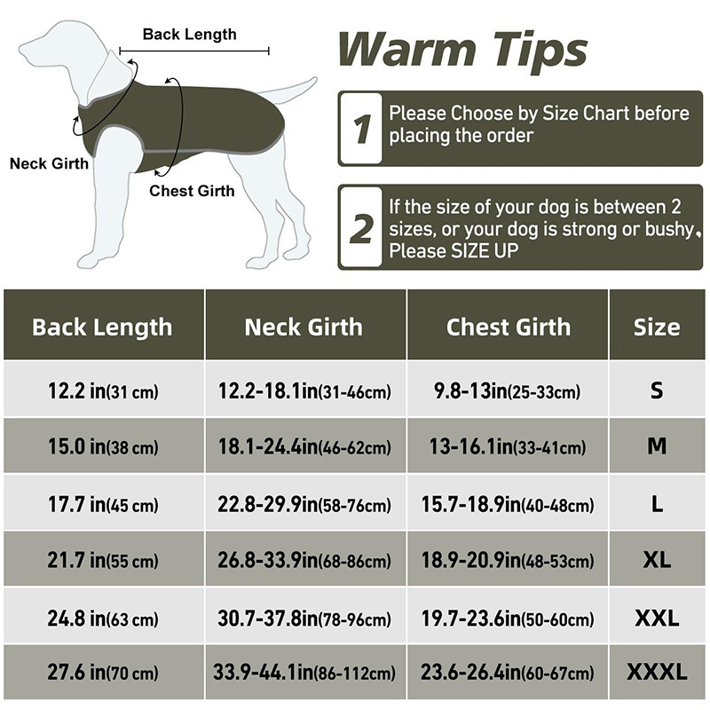 Winter Waterproof Dog Jacket with Belly Protection Safety Reflective Strips Pet Clothing Thickened Warm Dog Down Vest