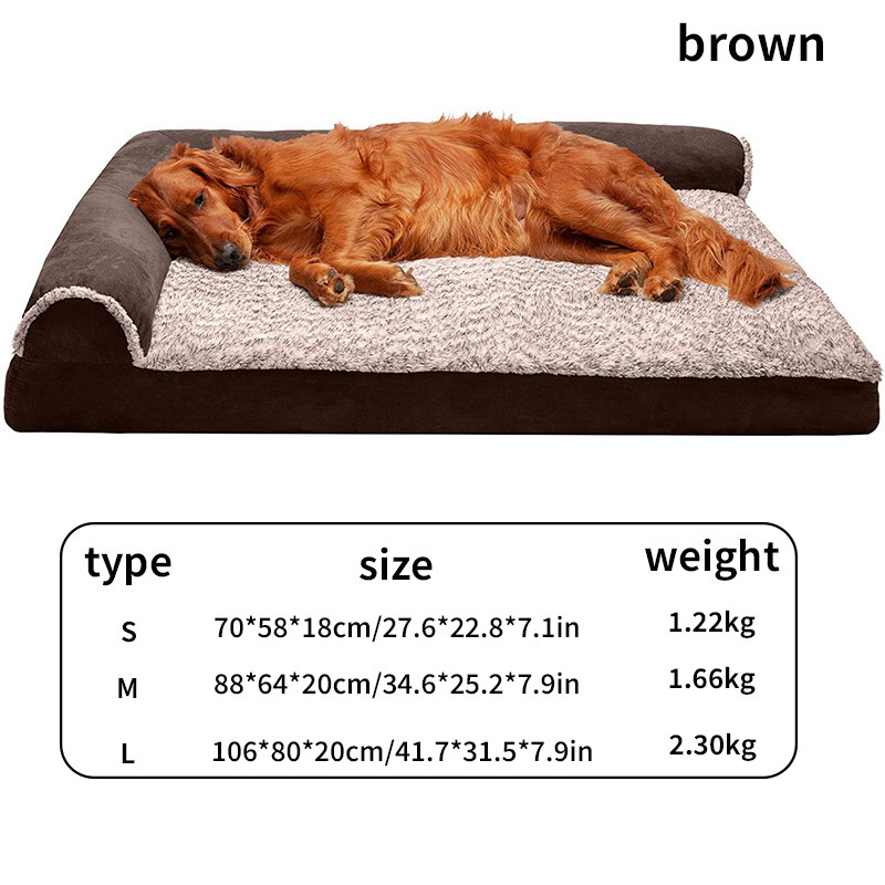 Hot Sale Soft Luxury Memory Foam Washable Orthopedic Cushion Cover Pet Dog Bed