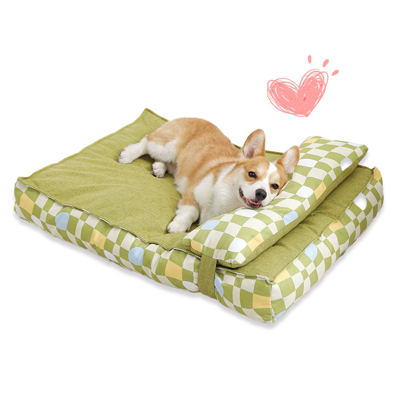 Dog Bed Crate Pad Mat Kennel Pad Comfy Self Warming Non-Slip Dog Beds for Pet Sleeping and Anti Anxiety