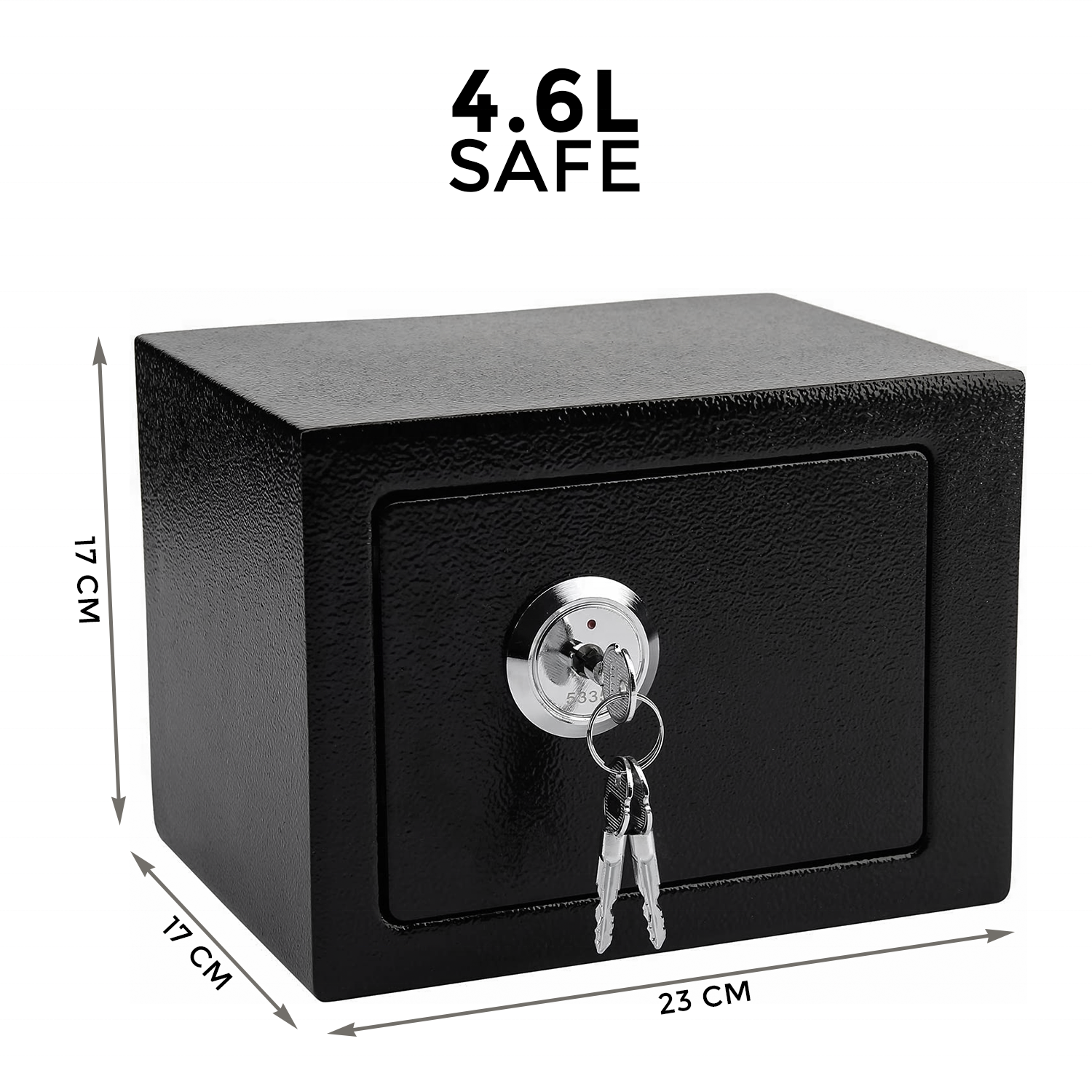 AJF Steel Key Safe Box with Electronic Digital Lock Hotel or Home Money Cash Safe Box