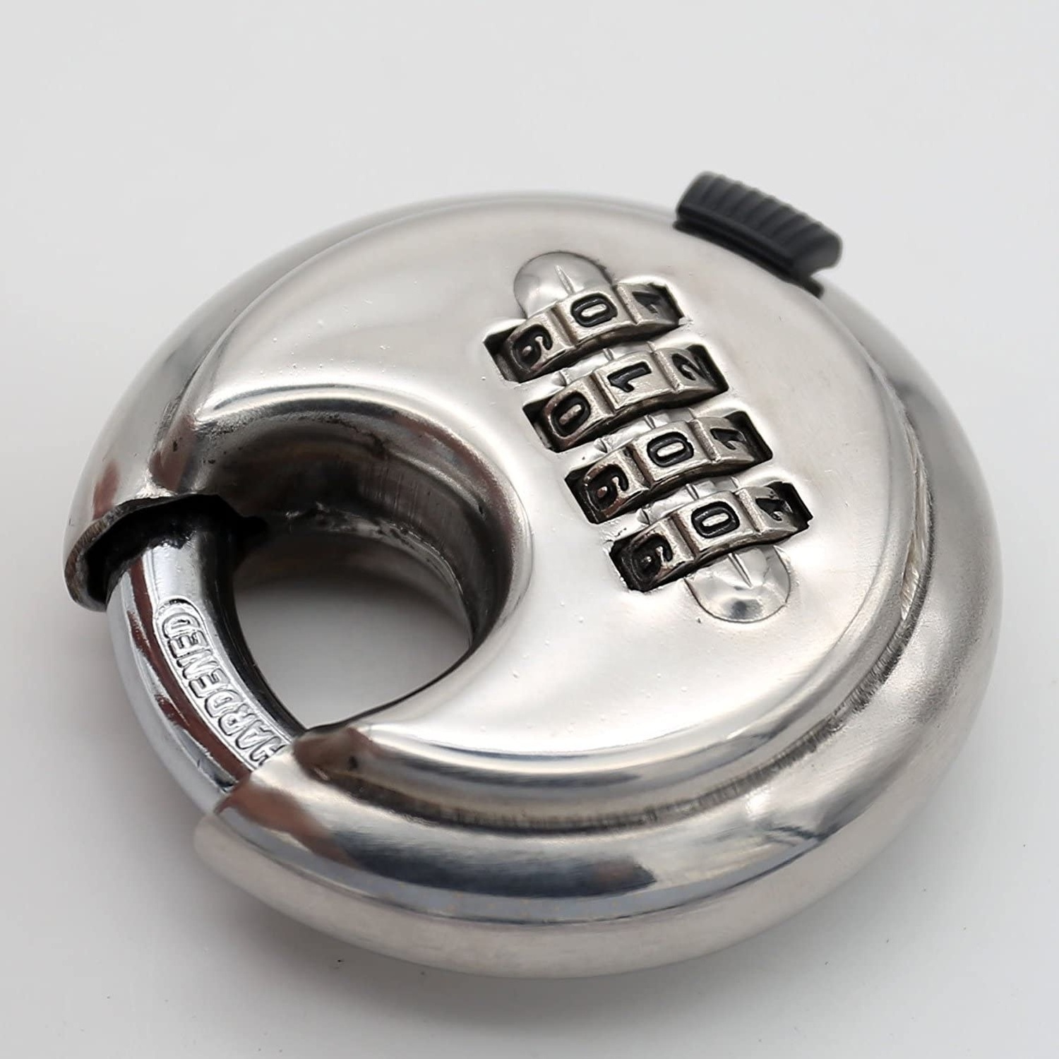 AJF Stainless steel Rust door Warehouse Outdoor round Discus combination Storage Padlock