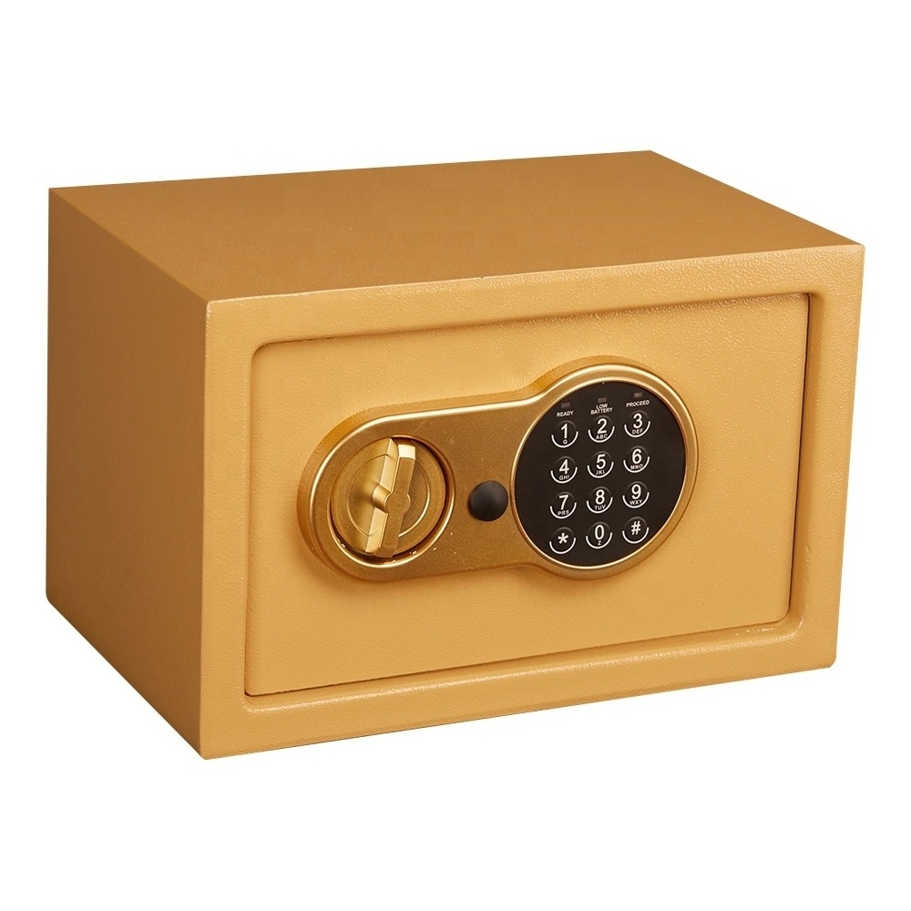 AJF OEM Digital Electronic Safe Box With Key High Safety Secret Box For HomesafeLocker Money Safe Lock