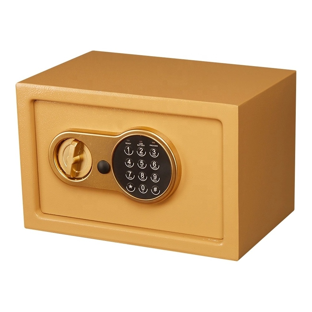 AJF OEM Digital Electronic Safe Box With Key High Safety Secret Box For HomesafeLocker Money Safe Lock