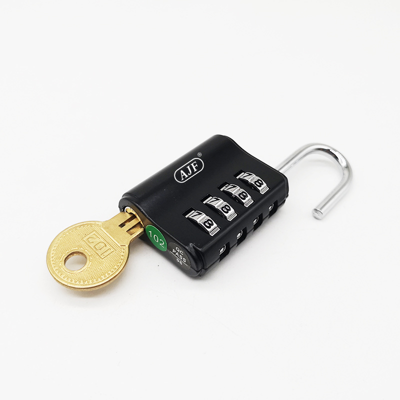 AJF Password lock With key Dormitory locker gym lock unlock combination padlock