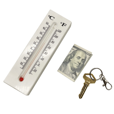 Thermometer Decorative Hide a Key Diversion Hidden Compartment- Secret Hidden Storage - Key Hider Outdoor