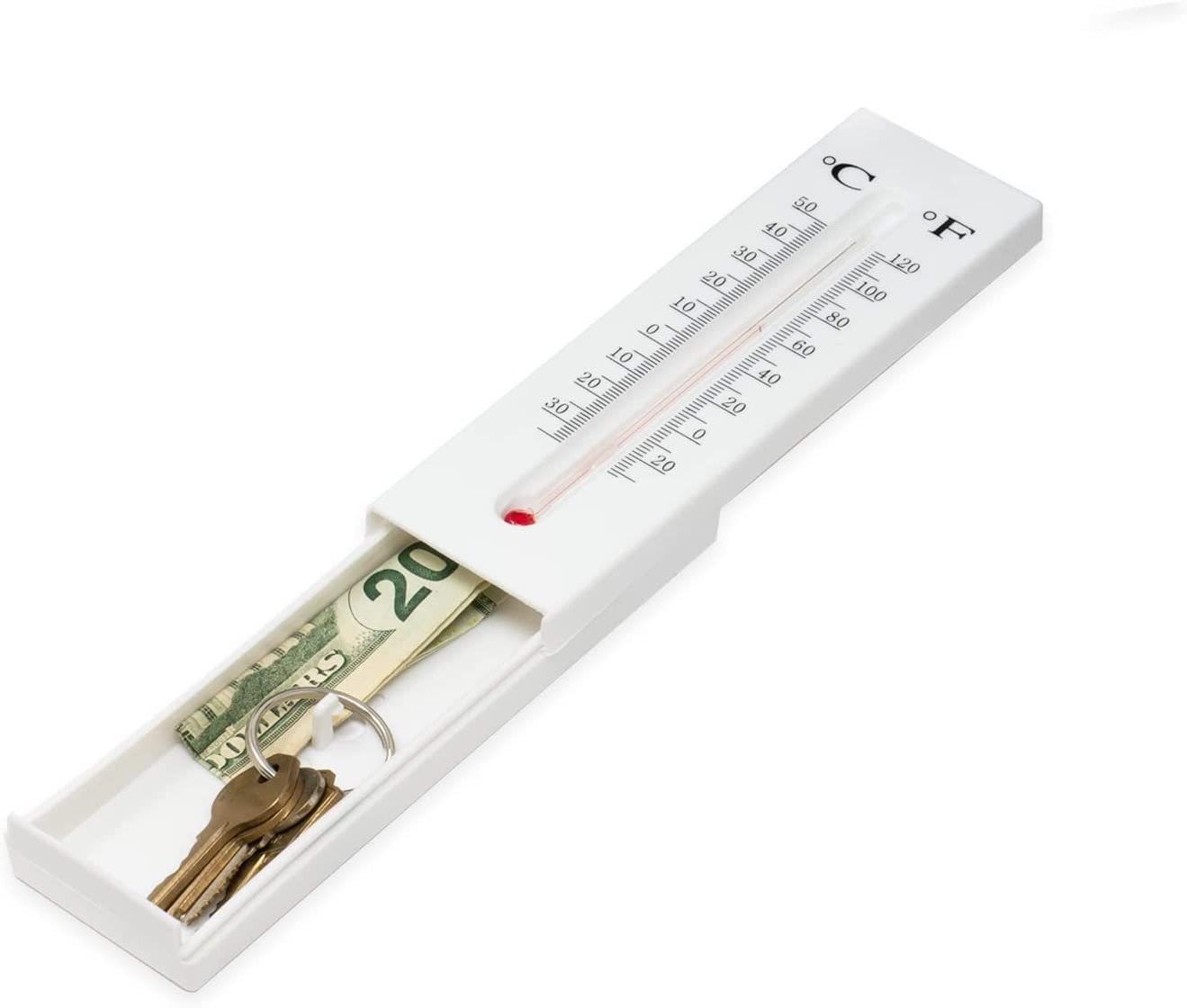 Thermometer Decorative Hide a Key Diversion Hidden Compartment- Secret Hidden Storage - Key Hider Outdoor