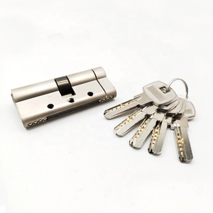 High Quality and Security Anti Drill Anti Snap Euro Door Lock Cylinder Single or Double Cylinder Lock Brass chrome 45mm to 100mm