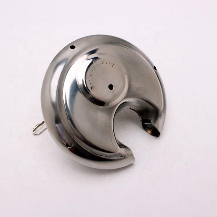 AJF 70mm Stainless Steel Outdoor Round Discus Weatherproof Padlock