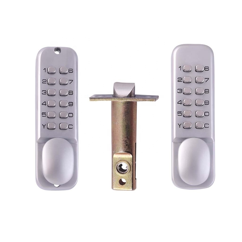 AJF Keypad Code Door Lock High Quality and Security Mechanical Push Button Outdoor 142x42x25mm AJF-208S CN;ZHE 1.6kg