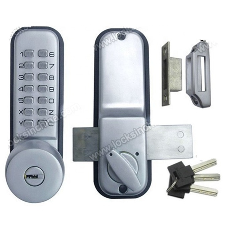 AJF High quality and security Mechanical push button digital keypad code locker lock