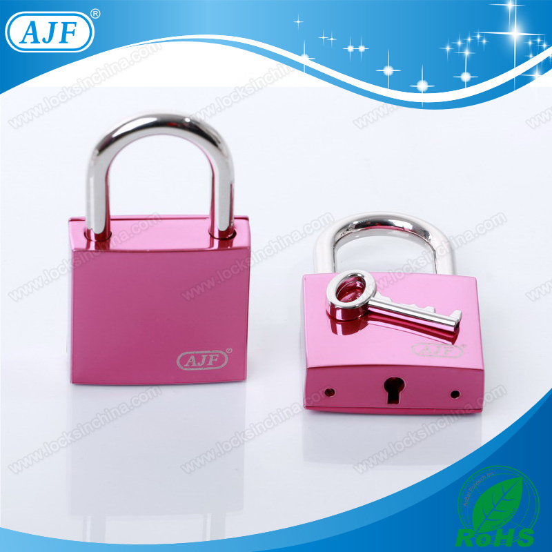 AJF New arrival TUV test passed, ROHS colorful High-end square love key lock