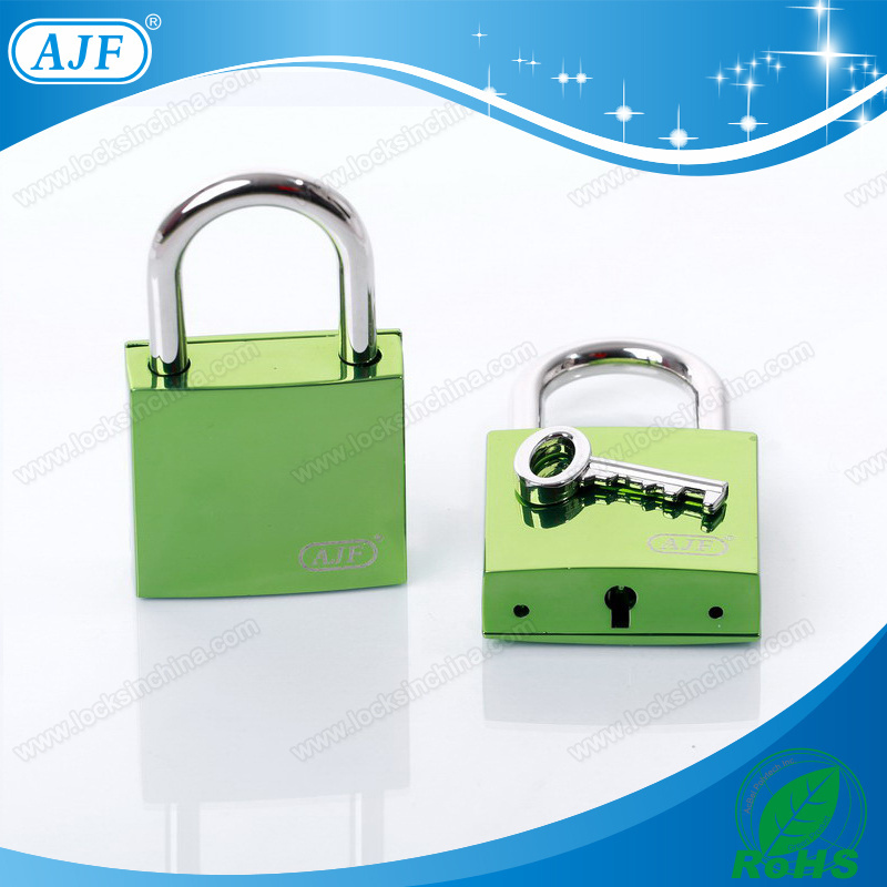 AJF New arrival TUV test passed, ROHS colorful High-end square love key lock