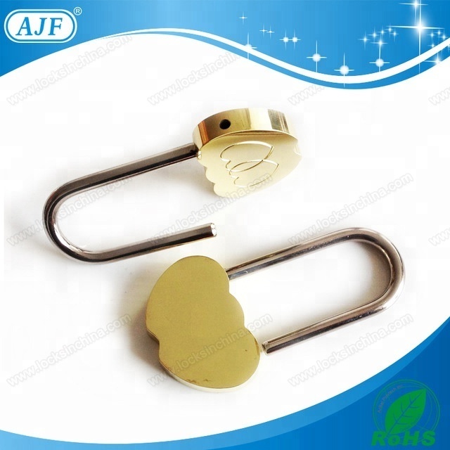 40MM brass double heart Love Padlocks For Couples