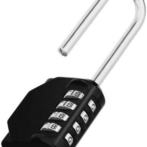 AJF combination padlock 4 digit combo lock Resettable Combo Lock for School, Gym & Employee Locker, Outdoor