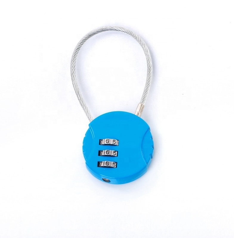 AJF Wholesale cable number luggage combination lock