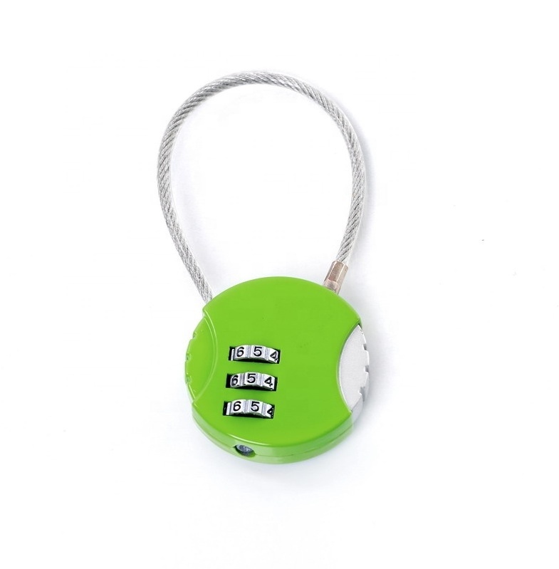 AJF Wholesale cable number luggage combination lock