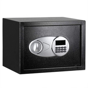 AJF Basics Black Steel Security Safe Lock Box Secret Stash Luxury Money Electronic Keypad Safe Lock Box