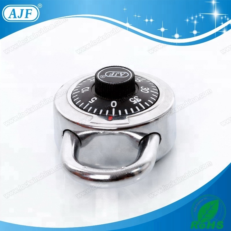 AJF high quality 50mm dial combination padlock with key