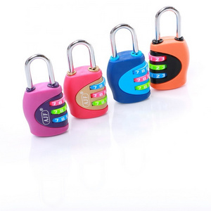 AJF  fashion modeling 3 digits colorful novel High quality custom luggage bag lock