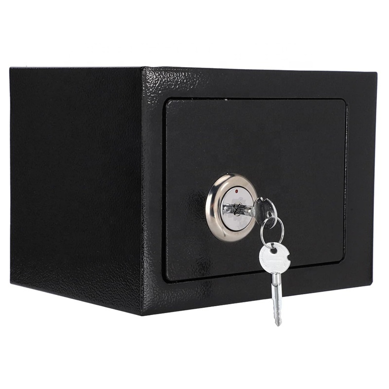 AJF Steel Key Safe Box with Electronic Digital Lock Hotel or Home Money Cash Safe Box