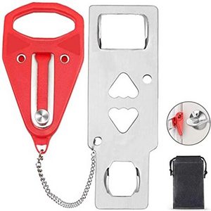 AJF Portable Door Lock for Travel and Home Security,Sturdy Self-Defense Door Safety Device for Home, Apartment, Hotel