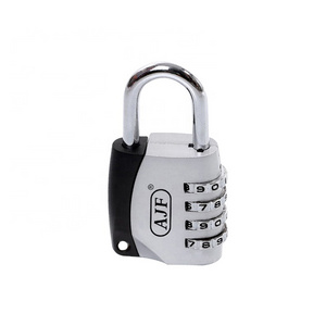 AJF large good quality heavy duty security suitcase lock zinc 3 or 4 wheel digit coded password combination lock padlock for gym