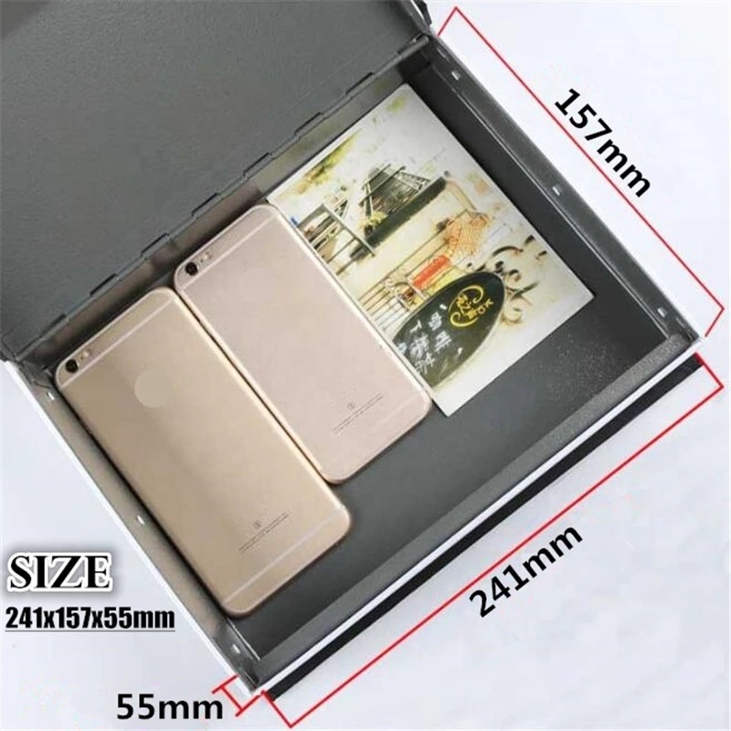 AJF Steel Book Safe Box with Hidden Combination Lock Diversion Diversion Metal Safe Lock Box