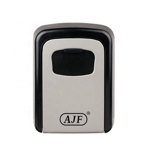 AJF popular high security portable 4 digit number outdoor wall mounted combination home key storage safe lock box for key holder