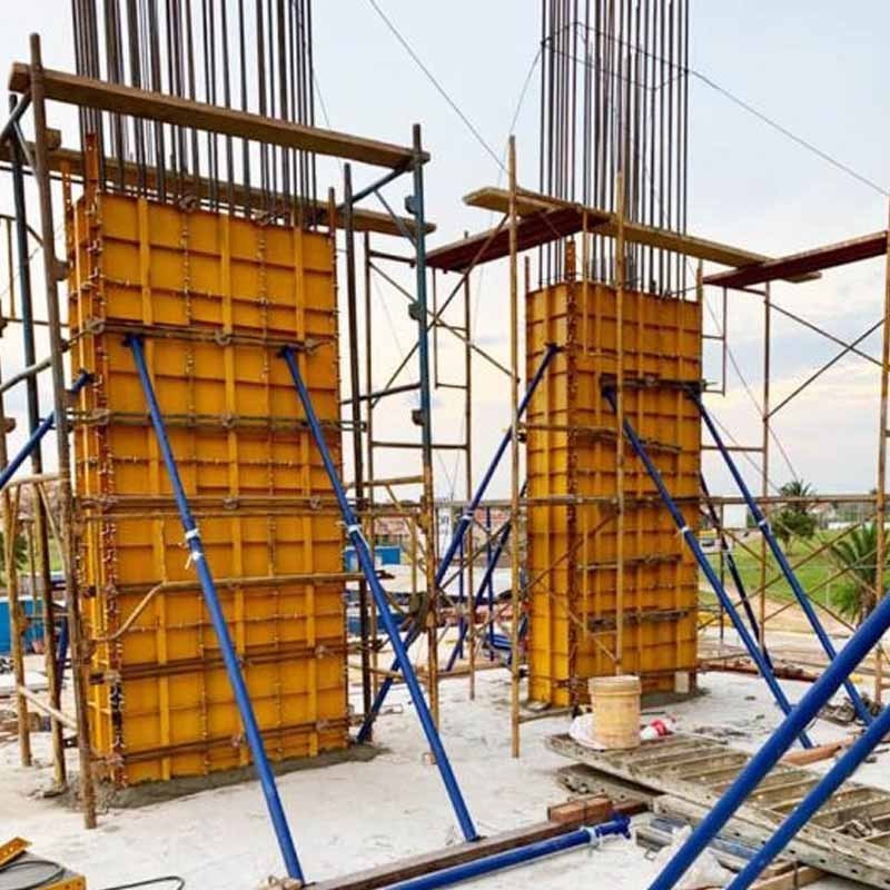 Concrete Construction Wall and panel Slab Column Solution-Reusable Metal Steel Frame Modular Precast Shuttering Formwork System