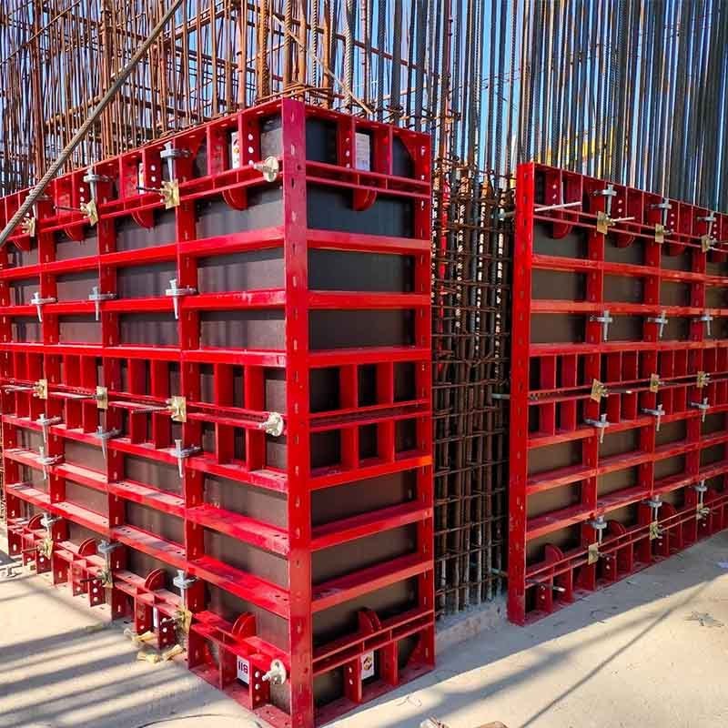 Concrete Construction Wall and panel Slab Column Solution-Reusable Metal Steel Frame Modular Precast Shuttering Formwork System