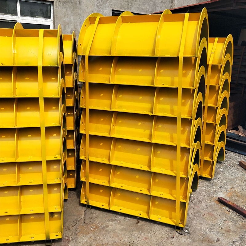 Wholesale Custom Reusable Building Construction Circular Round Concrete Drain Pipe Mold Steel Formwork