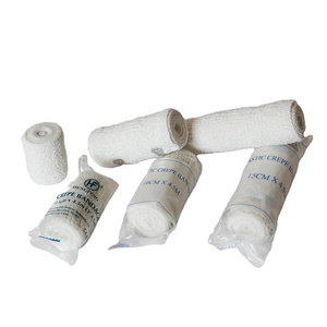 Mdr CE Approved China Hengfeng Hemostasis Cotton Elastic Crepe Bandage with Elastic Band Clip