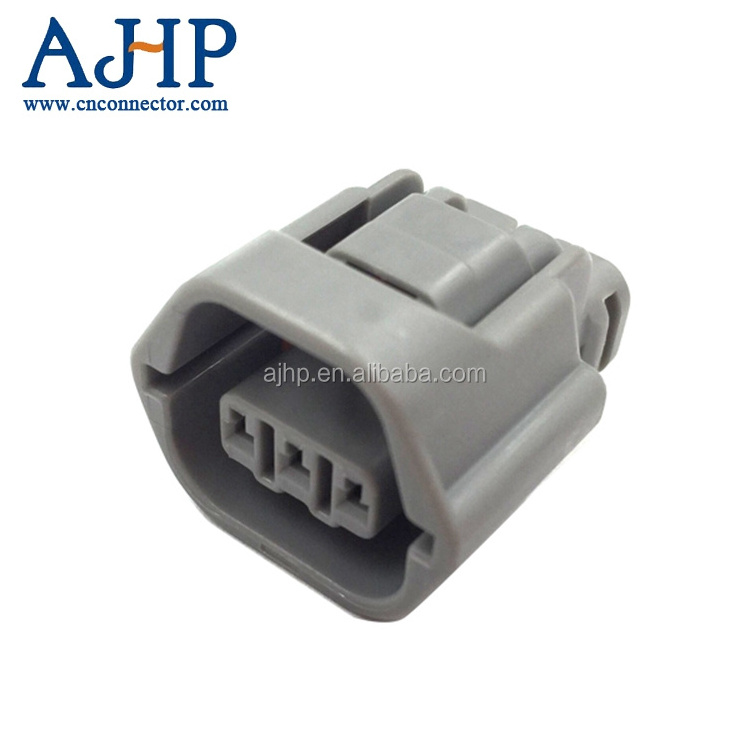 3 pin female grey waterproof automotive wire connectors 7283-8732-40