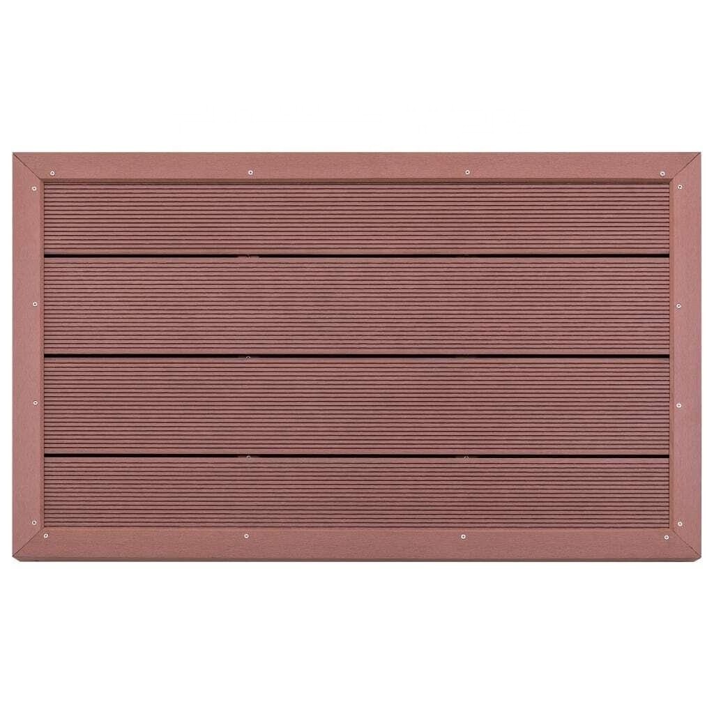 Element WPC Shower Floor Board Non Slip Panel Brown for Solar Shower Pool Ladder/Garden/ Patio