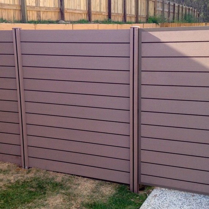 Easy Installation Privacy Decorative Outdoor Garden Fence Wood Composite WPC Fence Panels