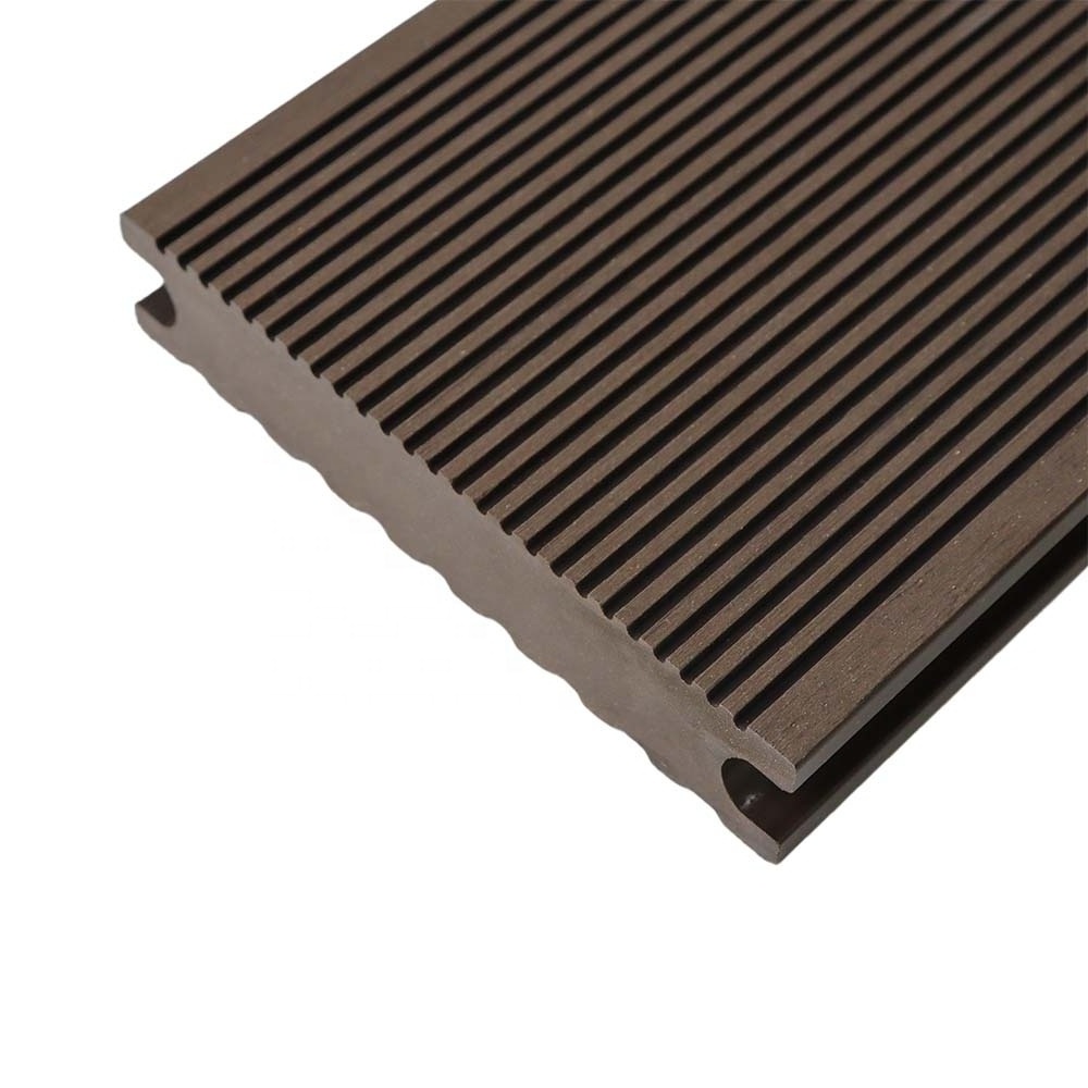 wpc Outdoor Customized length Decking Wooden Plastic Composites coffee extruded Composite wpc board engineered flooring